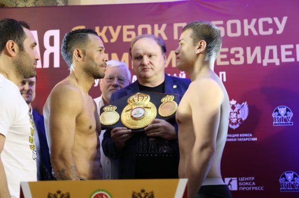 В Казани состоялась церемония взвешивания участников полуфинального этапа отборочного турнира «Кубок по боксу им. Президента РФ В.В.Путина»