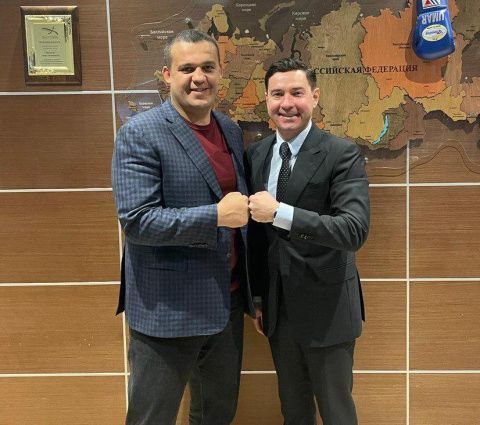 Умар Кремлёв провёл рабочую встречу с министром спорта Татарстана Владимиром Леоновым