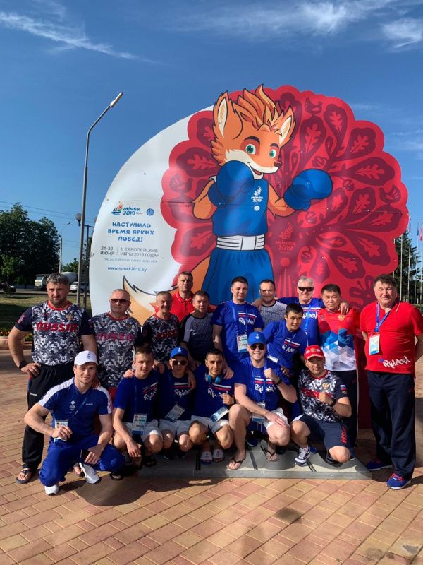 Сборная команда России по боксу среди мужчин прилетела в Минск на вторые Европейские игры 2019